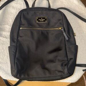 Kate Spade Black Nylon Backpack